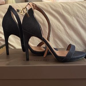 BCBGMAXAZRIA Denim Blue Heel